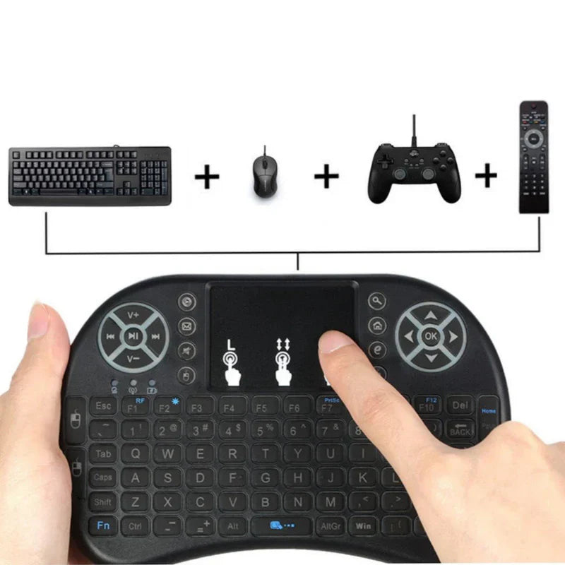 Mini Teclado Inalámbrico RGB