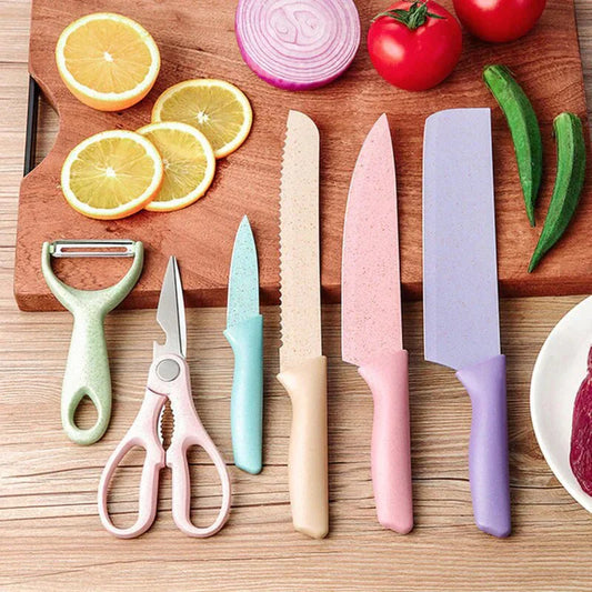 Set de Cuchillos de Cocina Multicolor