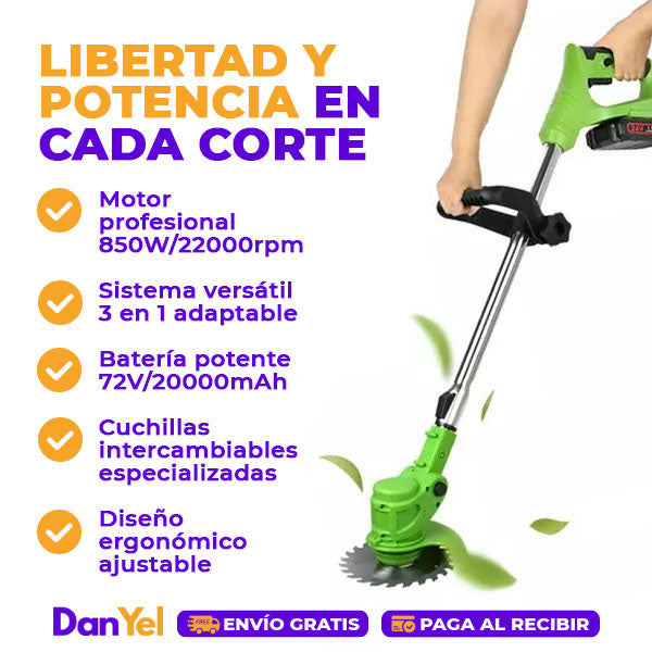 CORTADORA DE CÉSPED INALÁMBRICA | DESBROZADORA