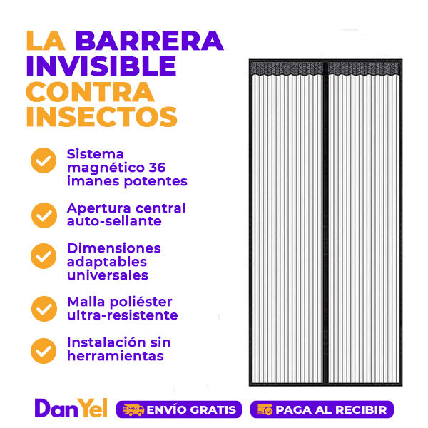 CORTINA DE PUERTA DE MALLA MAGNÉTICA ANTIMOSQUITOS | 🎁COMPRA 1 Y LLEVA OTRO GRATIS🎁