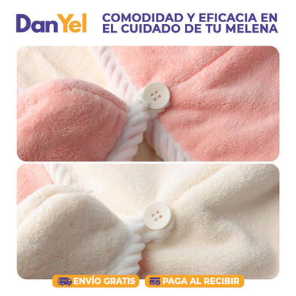 Toalla de Cabello Super Absorbente 2x1