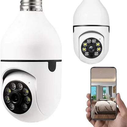 Bombilla Vigilante 360° Wifi. Cámara De Seguridad