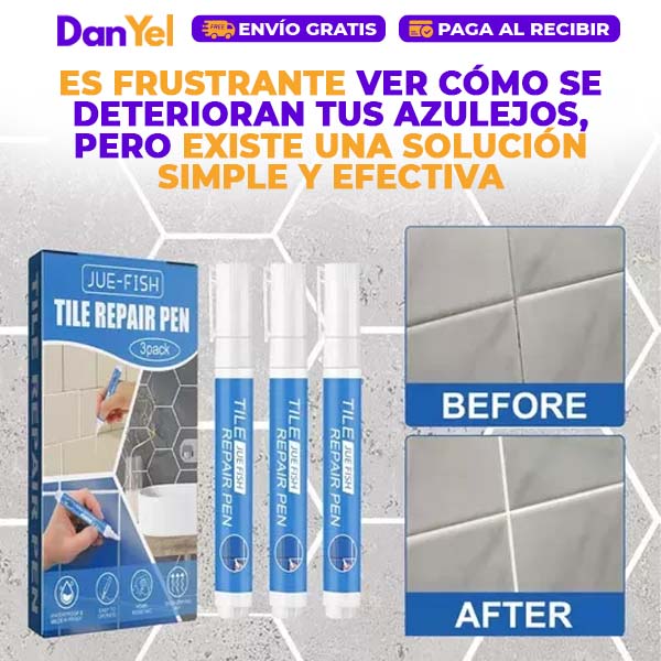 BOLÍGRAFO PARA REPARACIÓN DE AZULEJOS-COMPRA 1 Y LLEVA 2