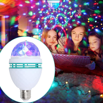 Luz De Discoteca Giratoria | Bombilla LED Multicolor Para Hogar Y Club 2x1