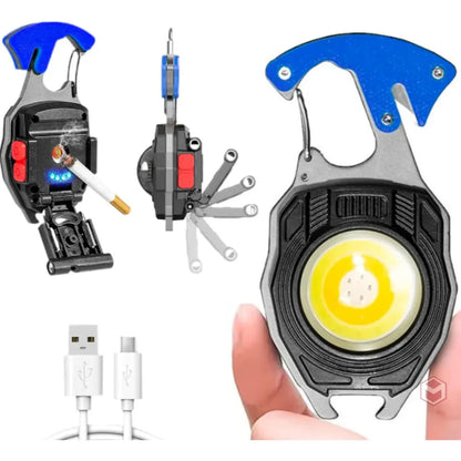 Mini Linterna Llavero Multifuncional