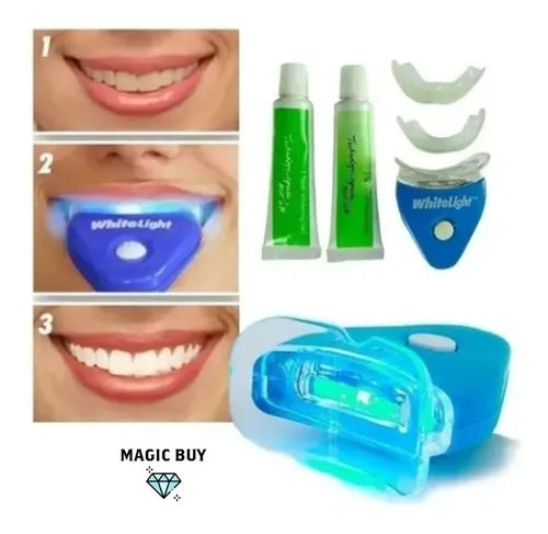 Blanqueador Dental White Light | Sonrisa Más Blanca En 10 Minutos