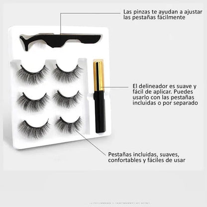 Kit de Pestañas Magneticas 4D