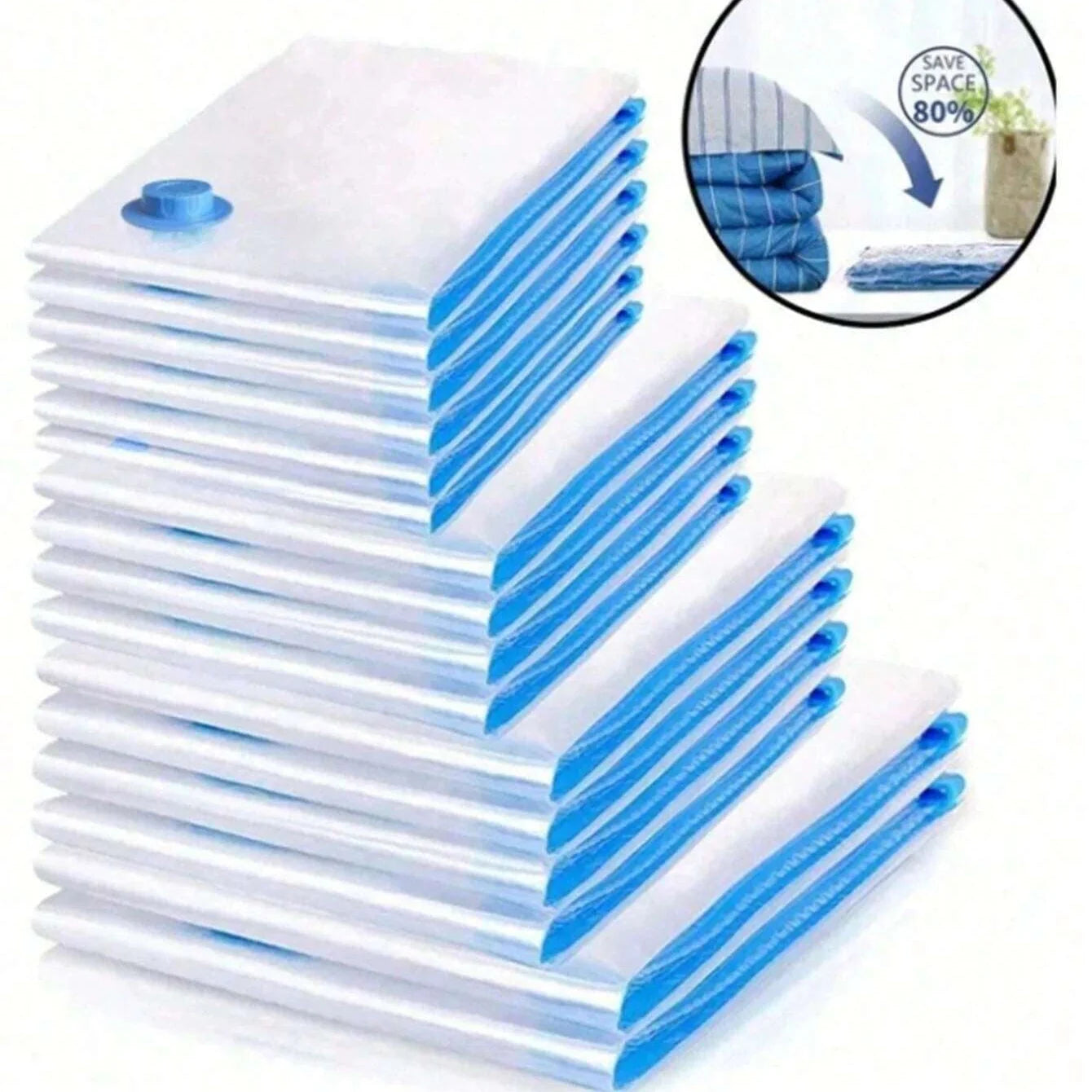 Kit de Bolsas de Almacenamiento al Vacío 3x1