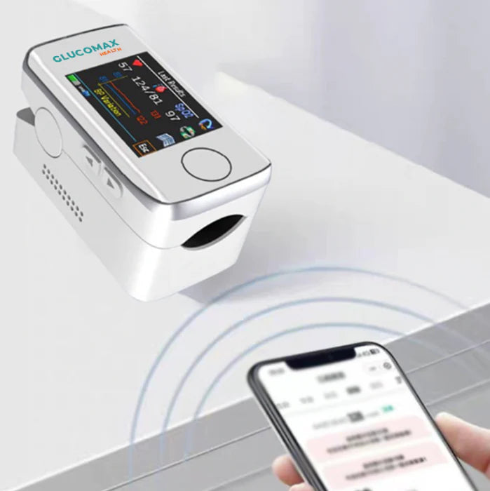 Óximetro medidor Glucomax | Mide Glucosa, Oxígeno y Pulso