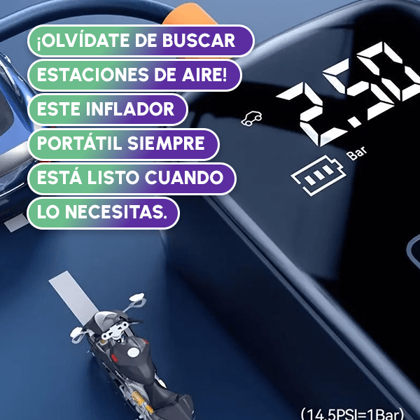 Inflador de Neumáticos Portátil